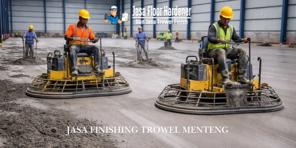 Jasa Finishing Trowel Menteng untuk Lantai Beton Halus dan Kuat