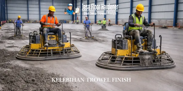 Kelebihan Trowel Finish Jika Dikerjakan Aplikator Berpengalaman